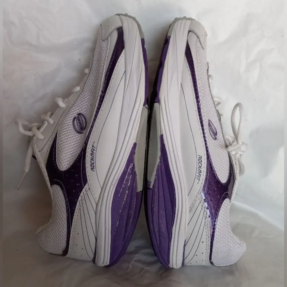 Rock n Fit Women's Purple Rocker Sneakers Size 8